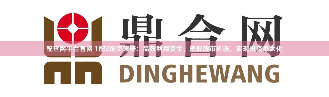 配查网平台官网 1配3配资策略：高效利用资金，把握股市机遇，实现投资最大化